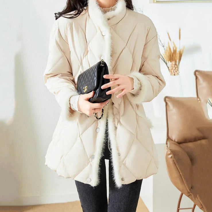 Winter Padded  Long Down Cotton Coat