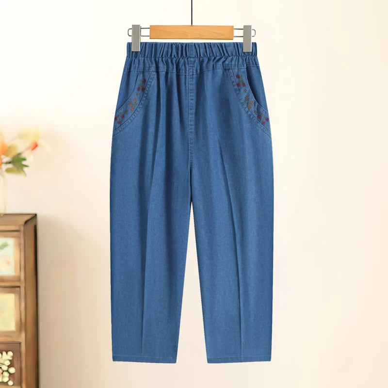 Plus size cropped jeans Pants Casual