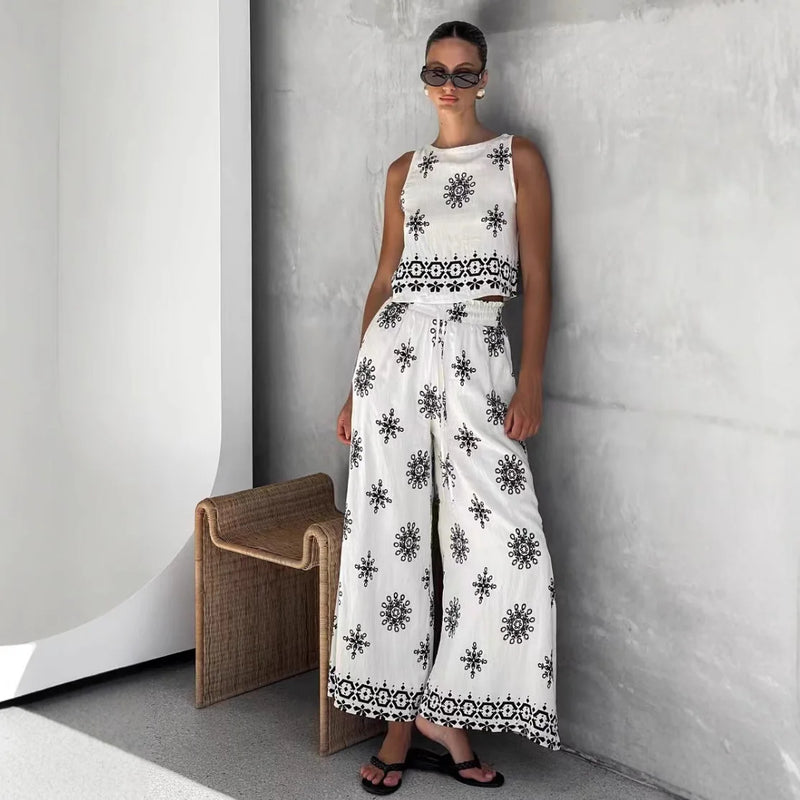 Set Casual Printed Street Style