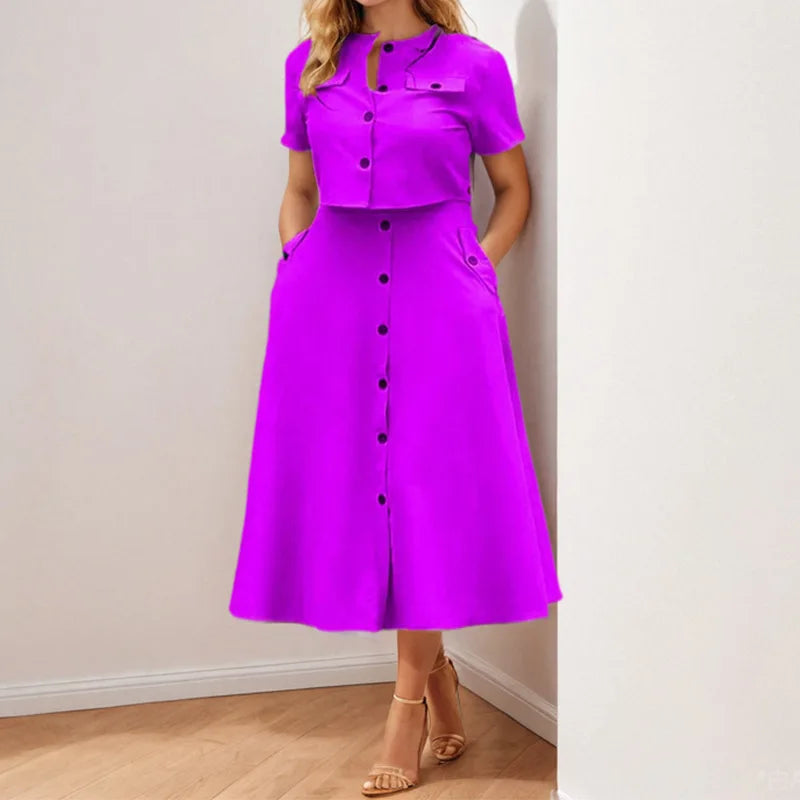 Spring Skirts Shirt Two-piece Set Elegant