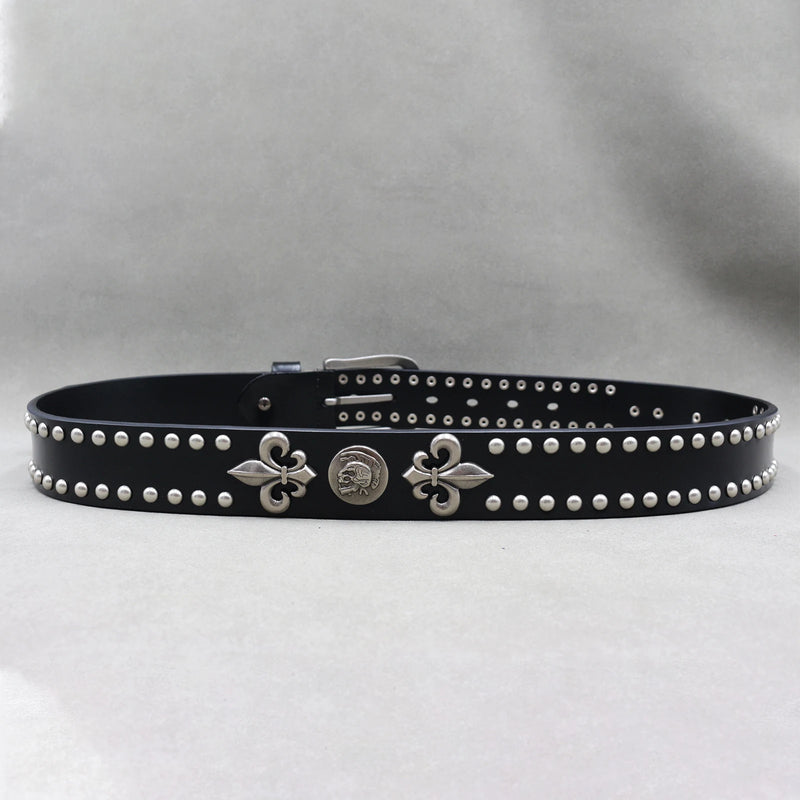 Nice Rivet Genuine Leather Belt Goth Style