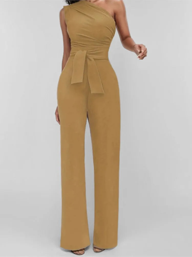 Jumpsuit Fashion Slim Elegant Straight Leg Spring