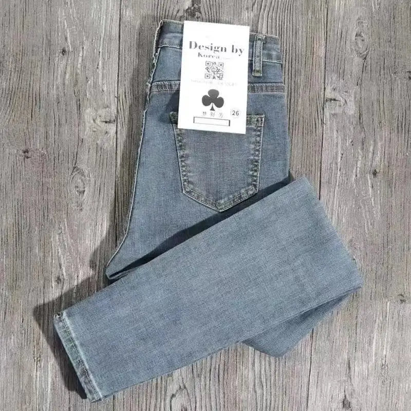 Elastic Pencil Slim Fit Casual Skinny Denim  Women Jeans