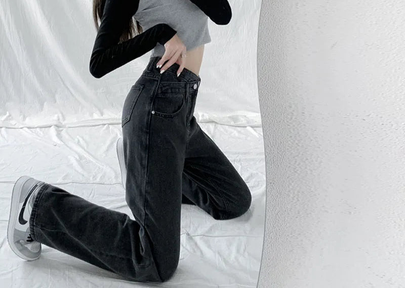 Jeans High Waist Woman Trousers