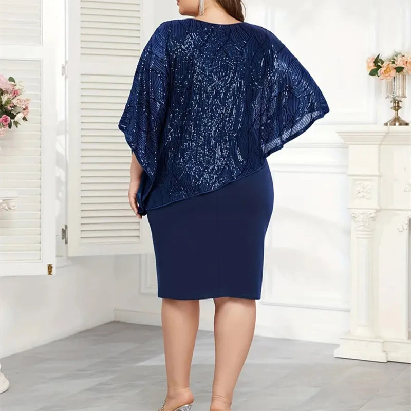 Plus Size Elegant Dress Evening Formal