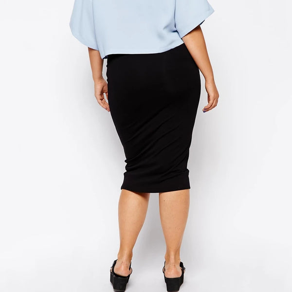 Plus Size Elegant Summer Spring Midi Skirt 6XL 7XL