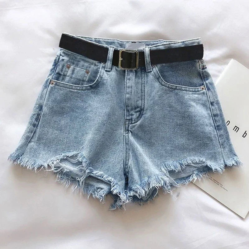 Tops - Jean-shorts-female-office for Women