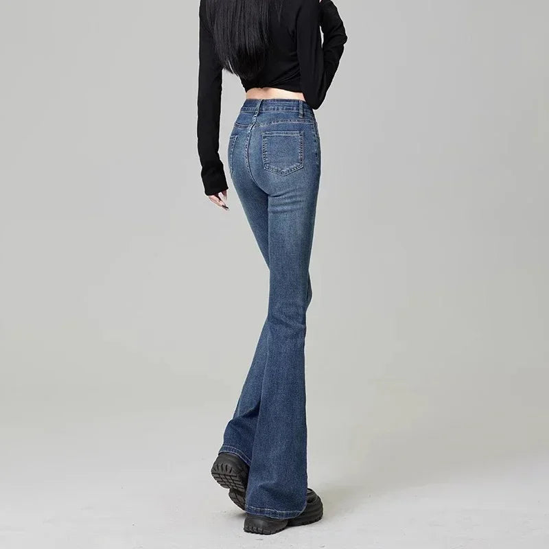Flare Jeans Fashion Light Blue, Black