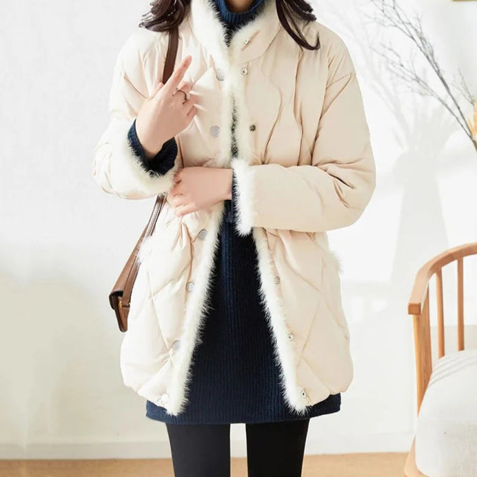 Winter Padded  Long Down Cotton Coat