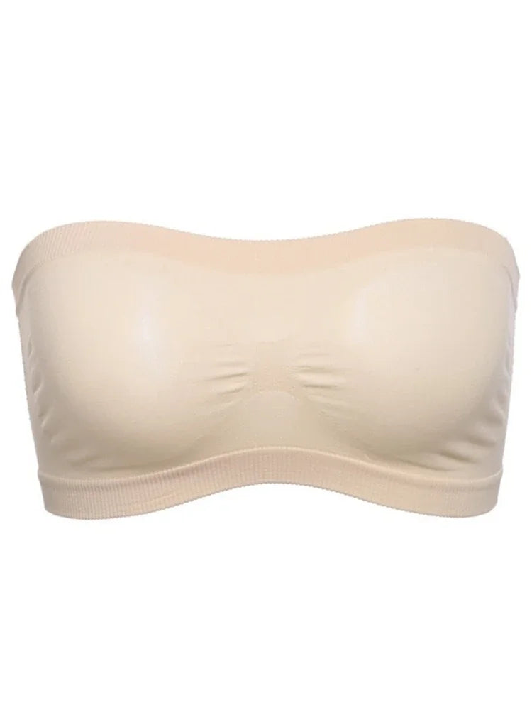 Sexy Strapless Crop Top Bra Bandeau Boob Tube