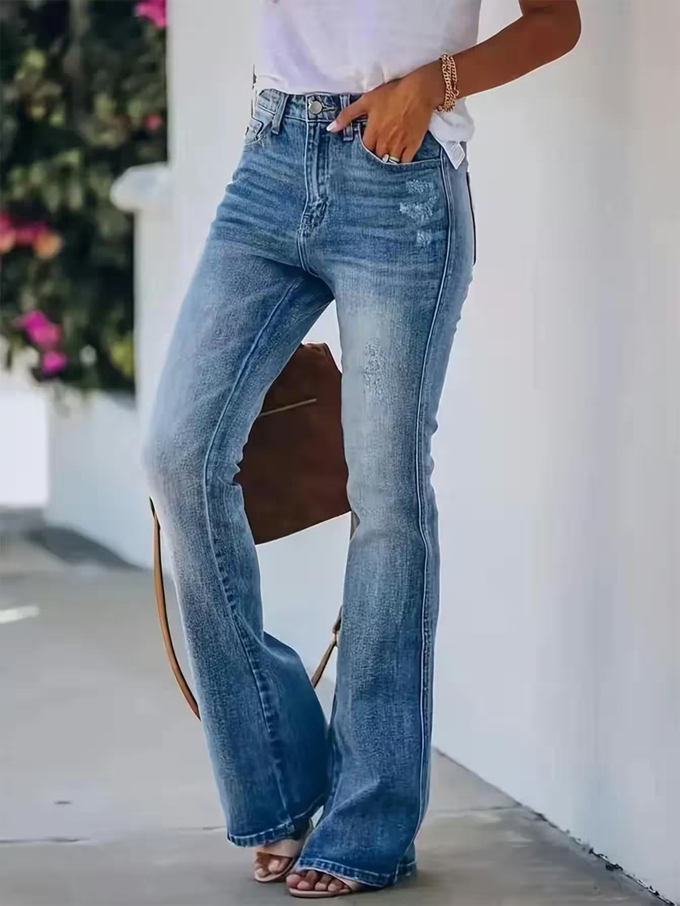 Jeans high waist slimming Denim pants - Additional View 2