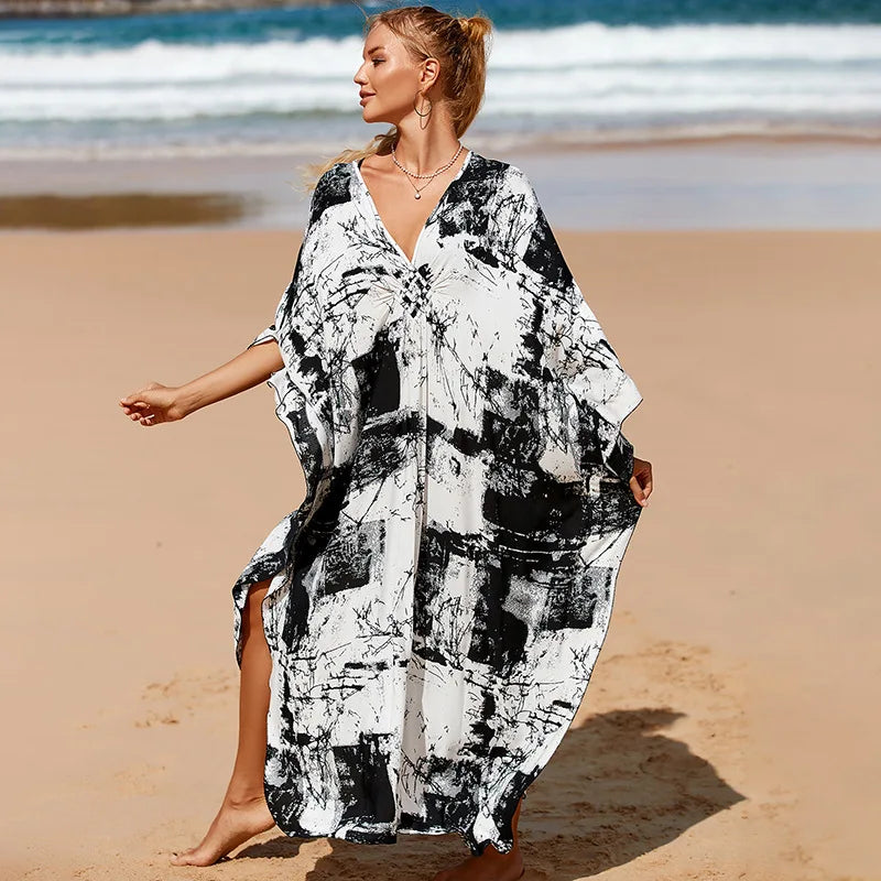 Dress Plus Size Oversized Long Beach Dress