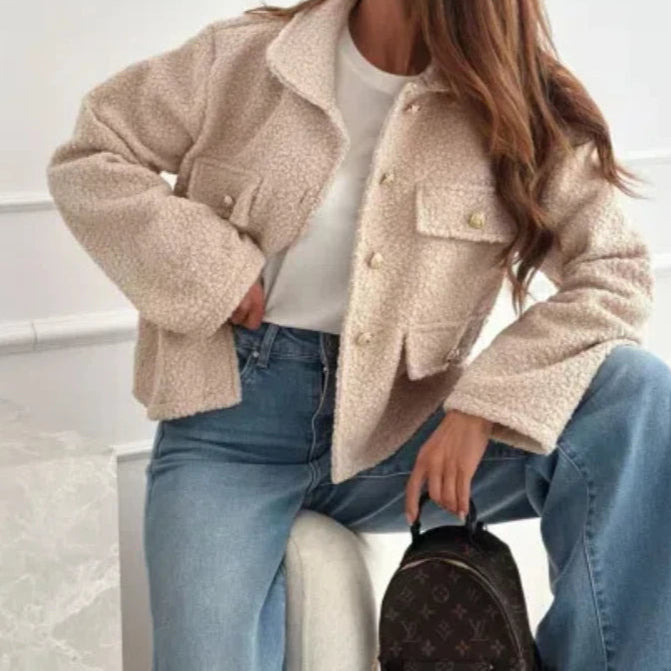 Coat Autumn and Winter Loose Short Woolen