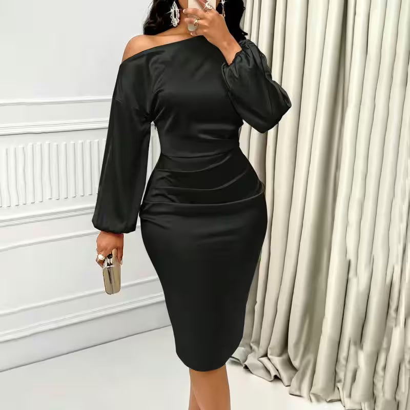  sexy elegant long sleeve dress