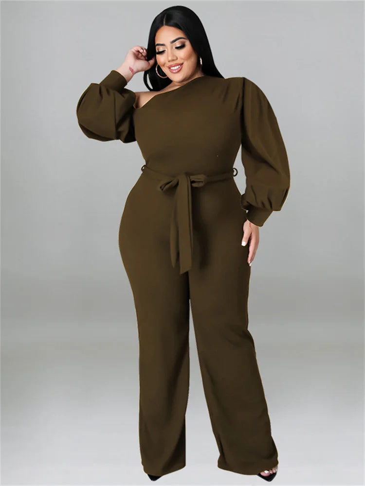 Plus Size Women Clothes Jumpsuit Offiice