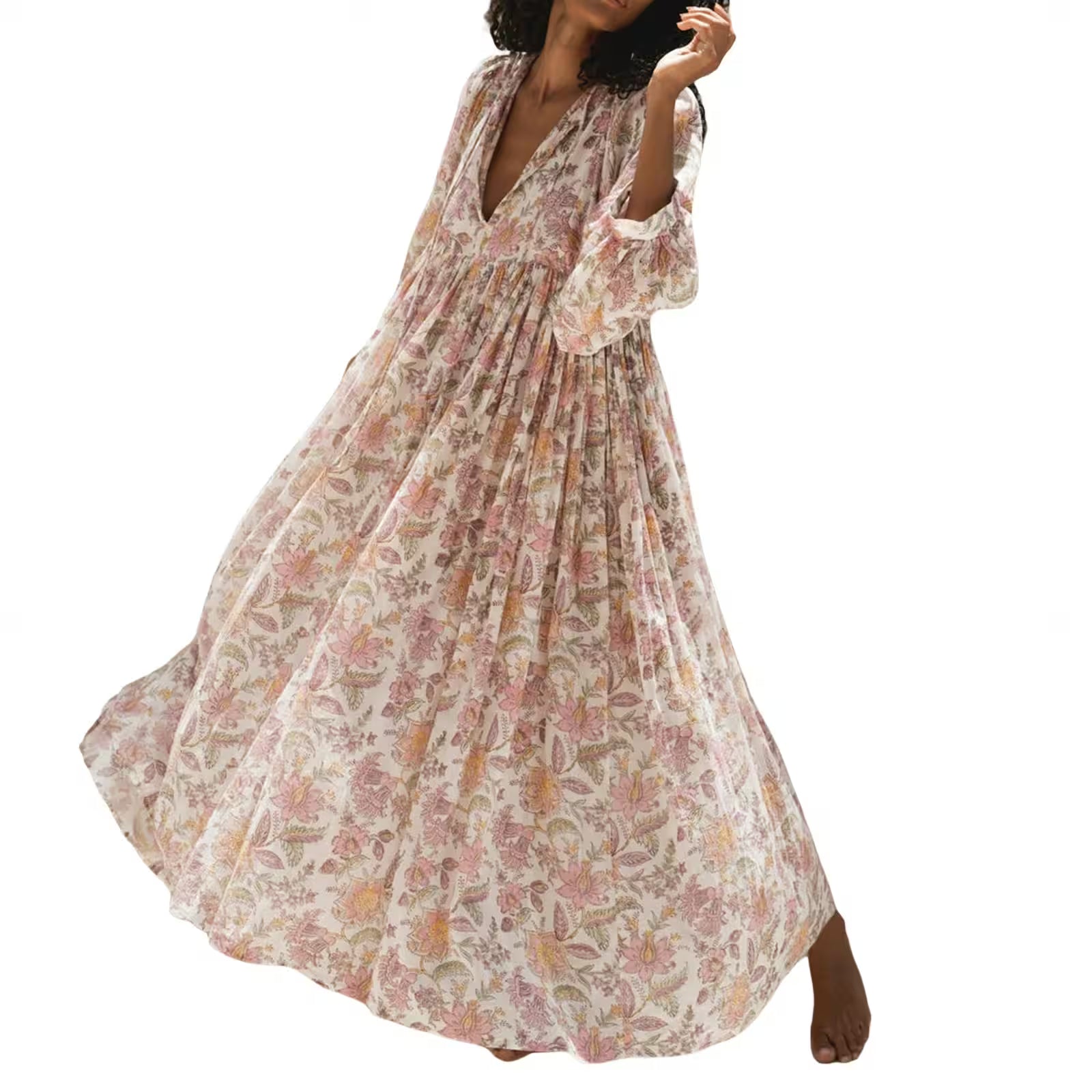 Floral Boho Maxi Dress