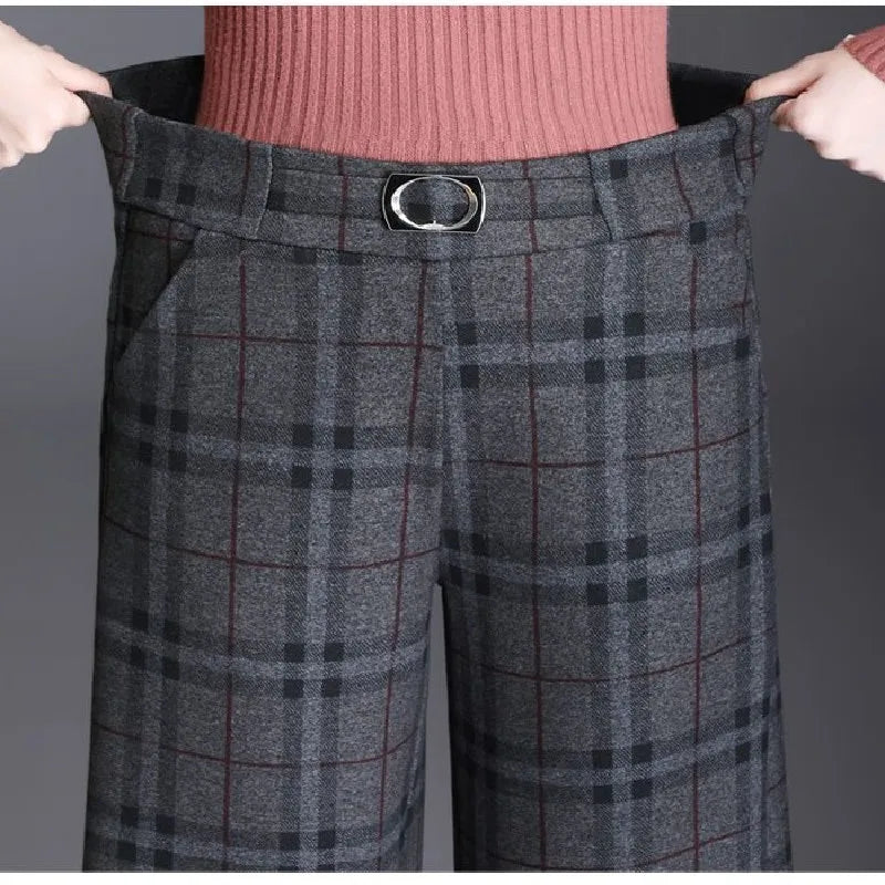Woolen Wide Leg Pants For Women Autumn Winter