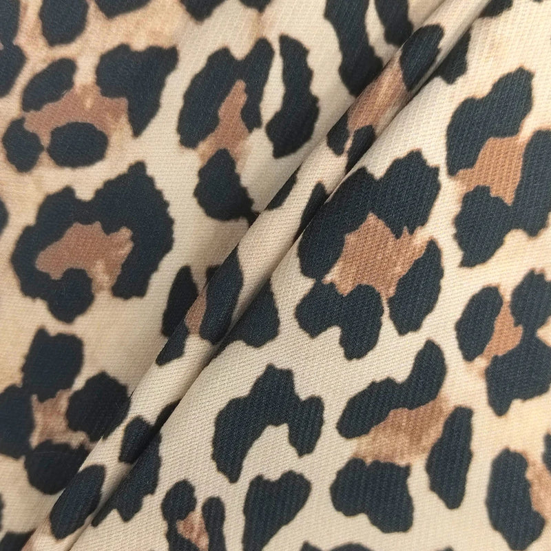 Jackets Fashion Decent Zipper Leopard Print Long Sleeve