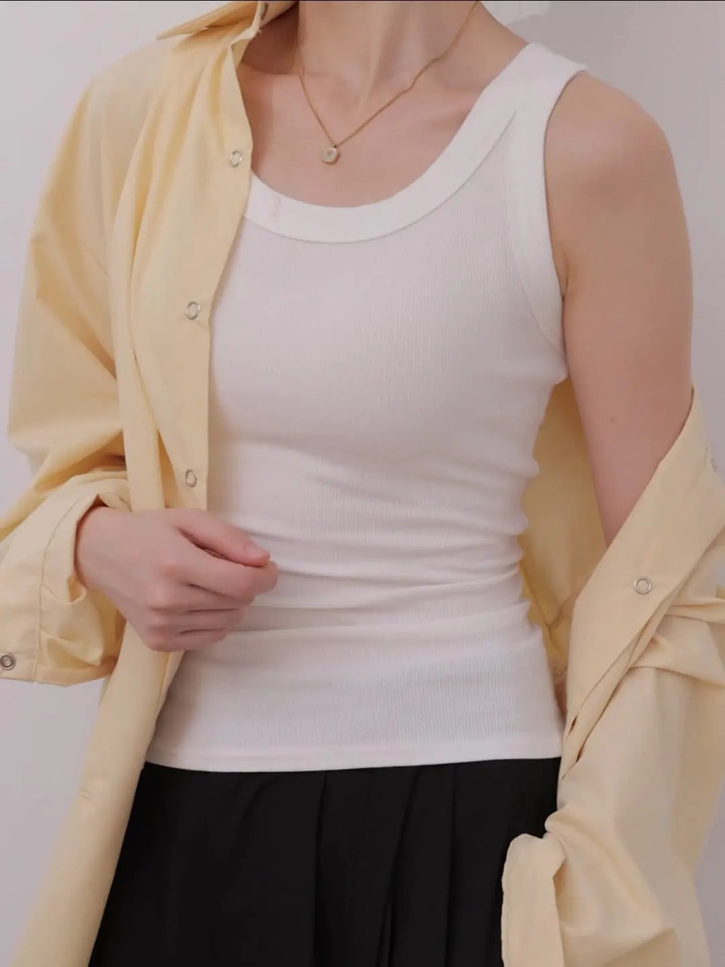 Top Plus Size Layering Tank Tops Basic Fashion - Additional View 2