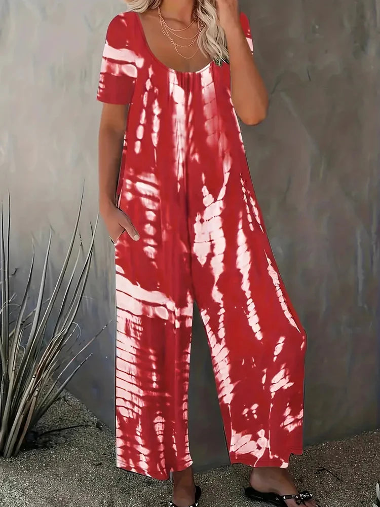 Plus Size Jumpsuit with Pockets Casual