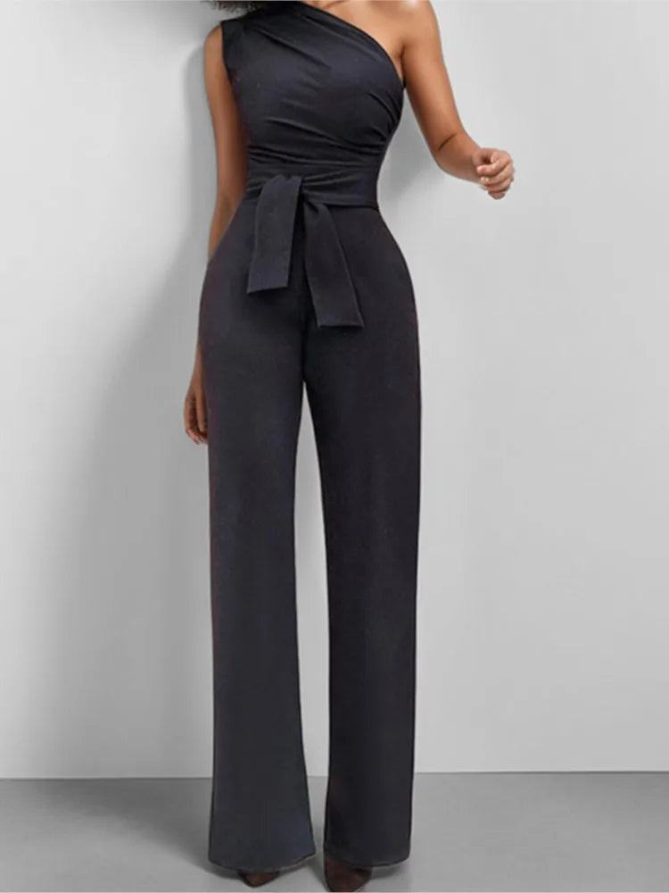 Jumpsuit Fashion Slim Elegant Straight Leg Spring