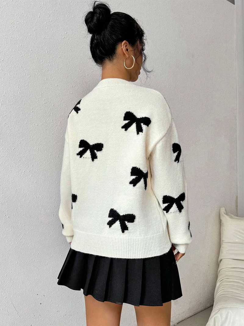 Sweater Lazy and sweet style Elegant