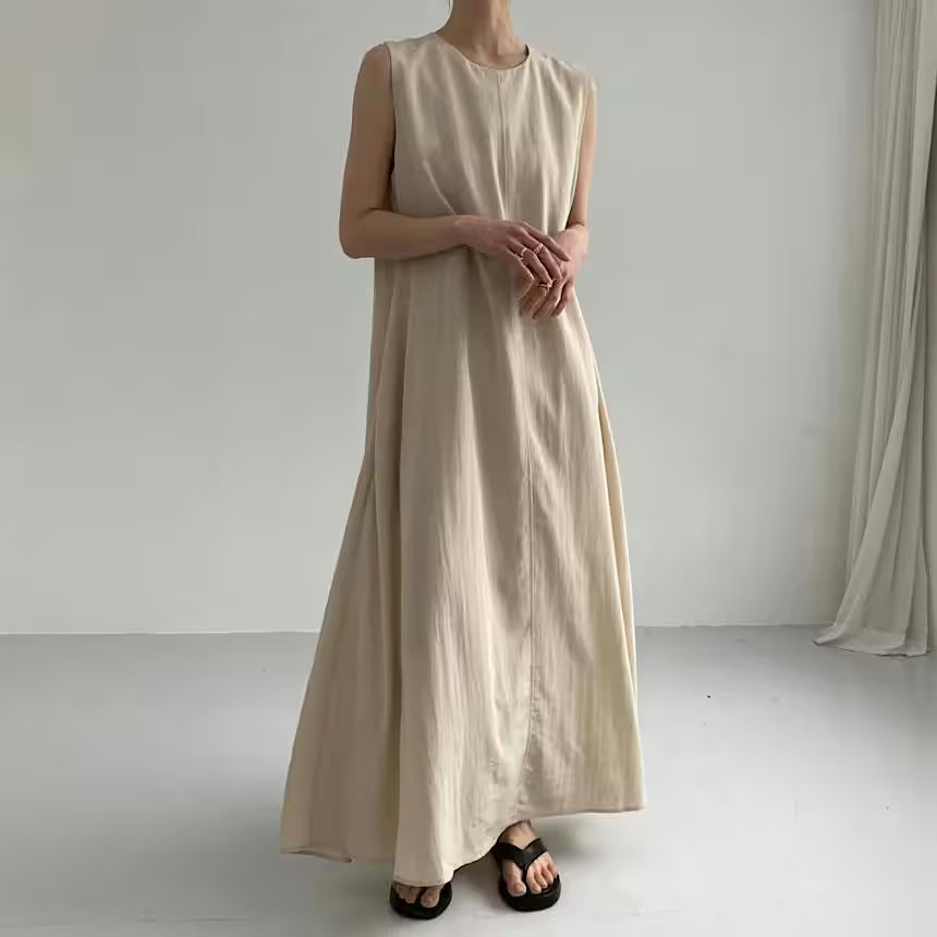 Maxi Dress with Pockets - Maxi Dress with Pockets – Elegant Sleeveless Loose Summer Dress for Women for Women