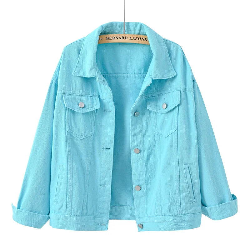 Coat Pink Jean Casual Tops