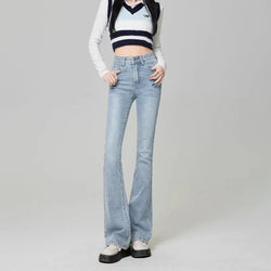 Flare Jeans Fashion Light Blue, Black