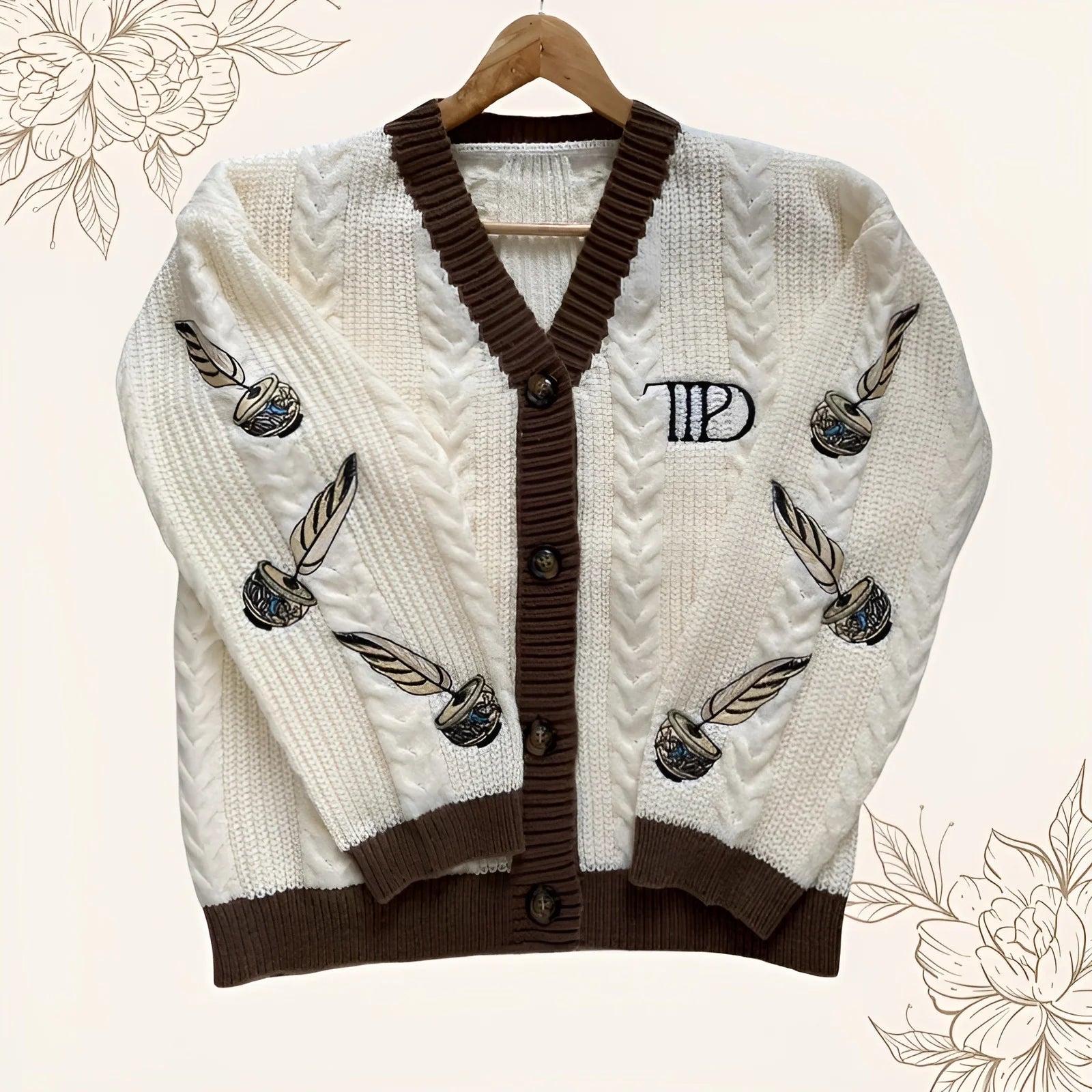 Sweaters Pullover Floral - Women's Fashion - View 6
