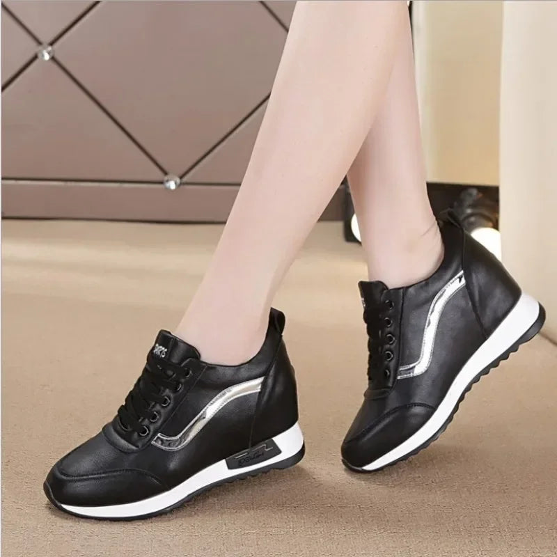 Shoes Style White Autumn New Wedges Casual Sneakers