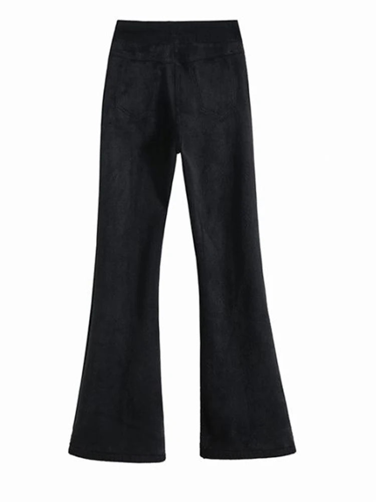 Flare Jeans High Waist Warm Casual - Additional View 3