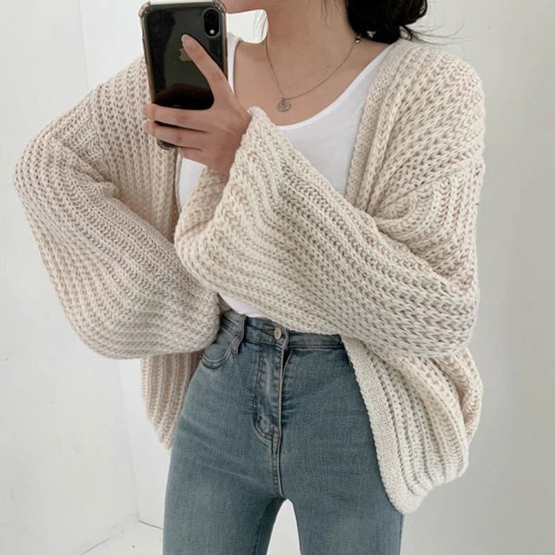 Cardigan Sweater Casual Fall Streetwear Tops