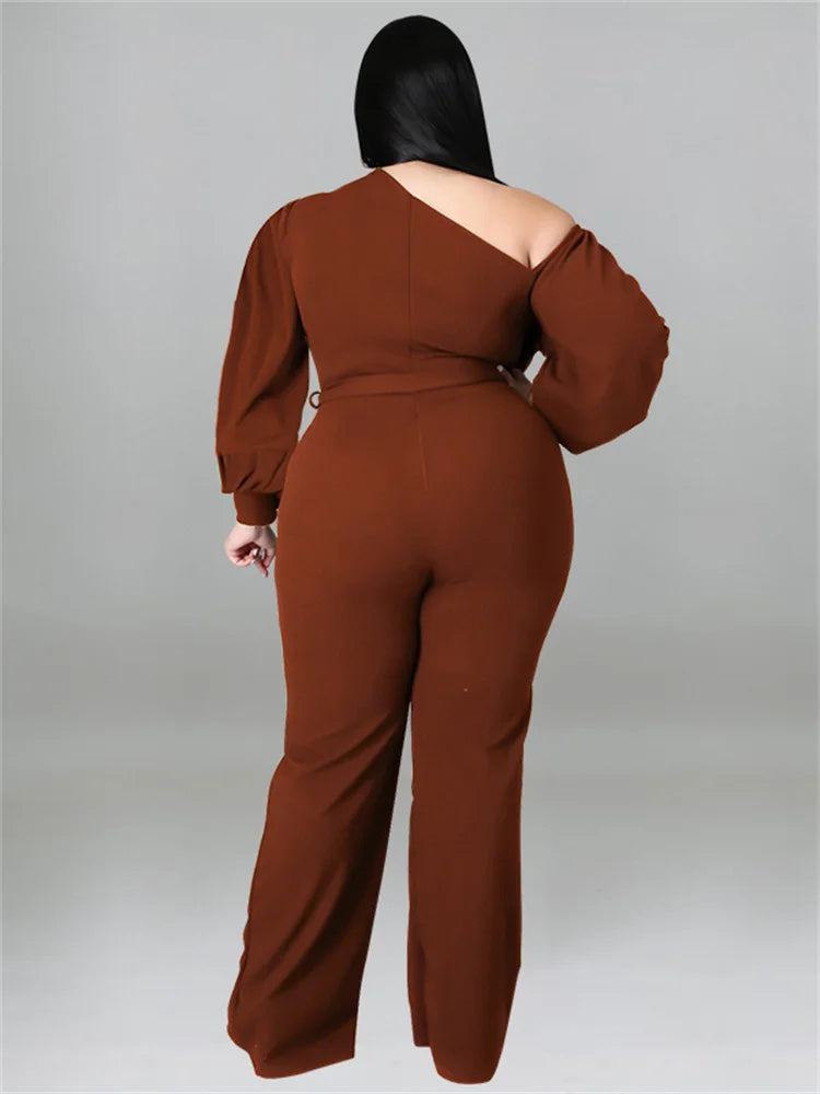 Plus Size Women Clothes Jumpsuit Offiice
