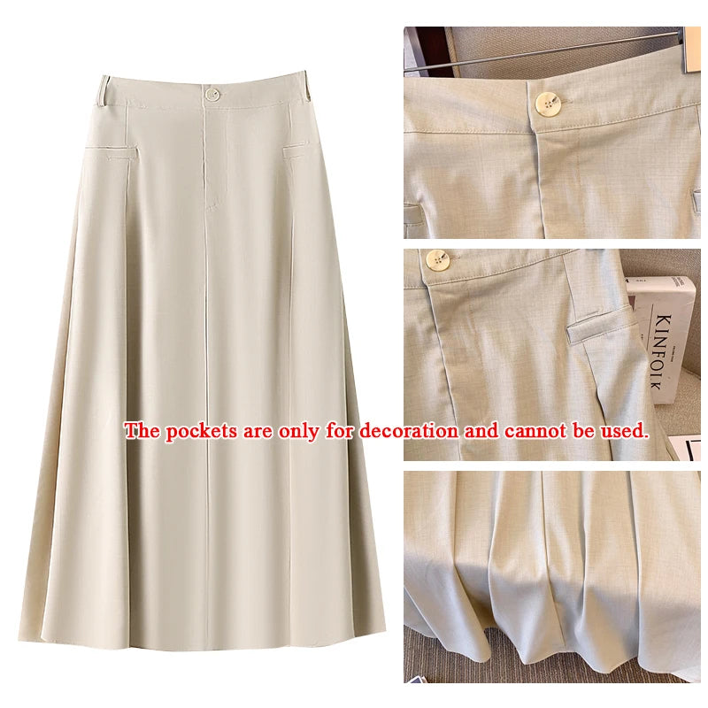 Plus size summer casual skirt loose formal