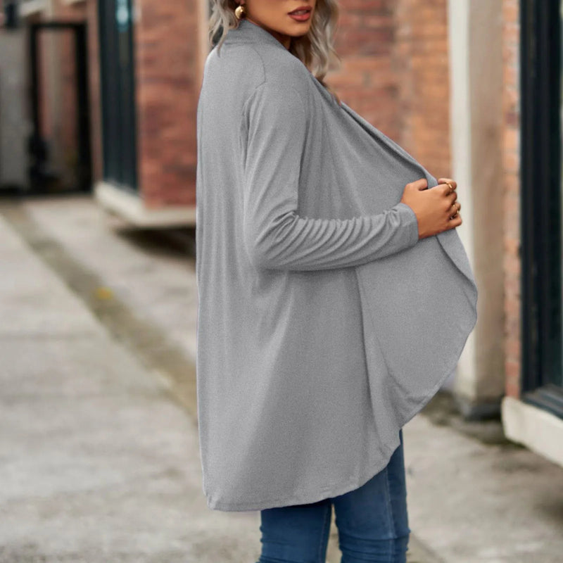 Plus Size Cardigan Lightweight Open Front Long Sleeve Sweater