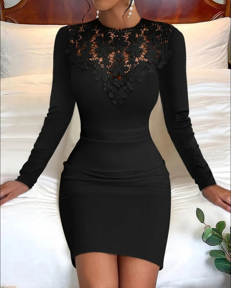 Dress Elegant Versatile O-neck design suitable