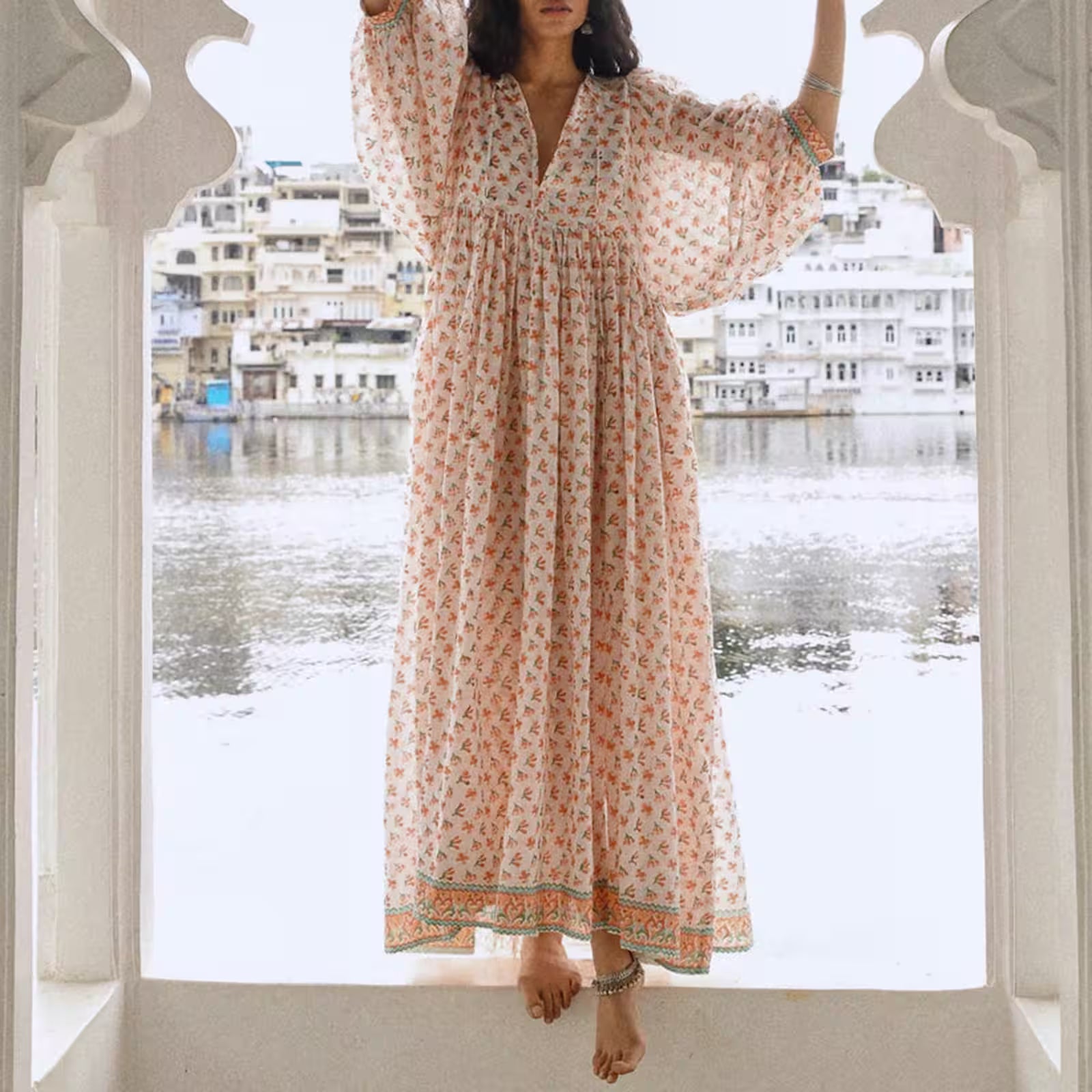 Floral Boho Maxi Dress