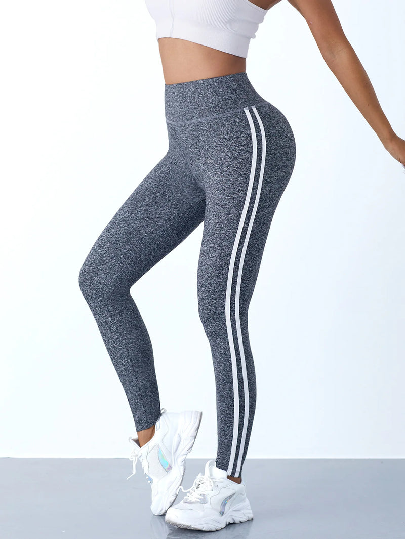 Yoga Leggings Striped Slim Sports Pants