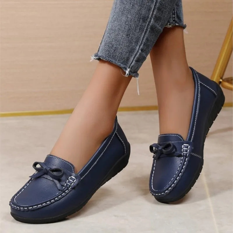 Flats Designer Moccasins Casual Shoes Female Plus Size