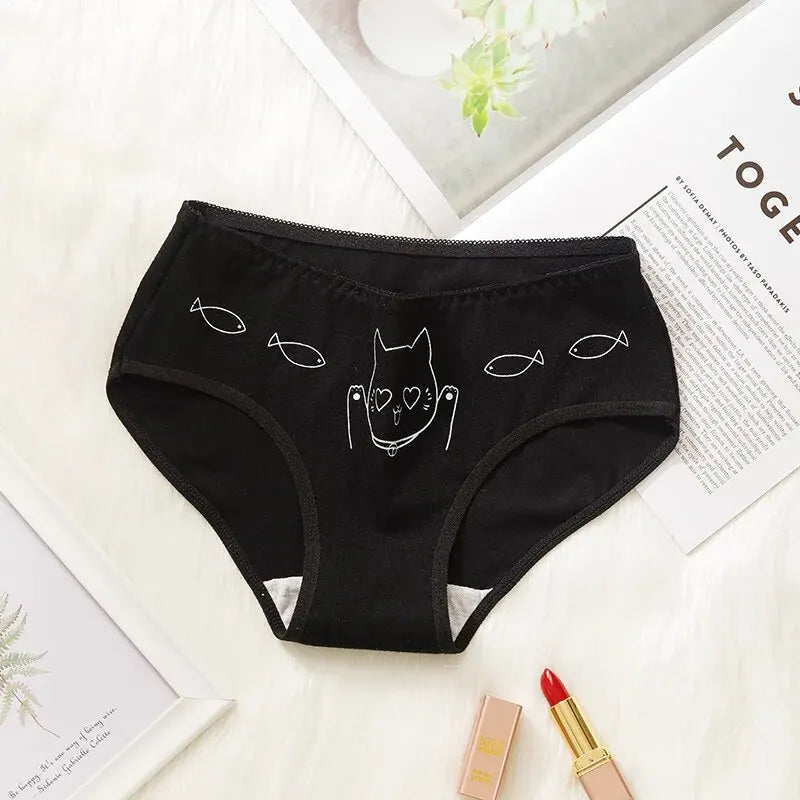 5Pcs/set Cotton Cartoon Cute Panties Girls' Short