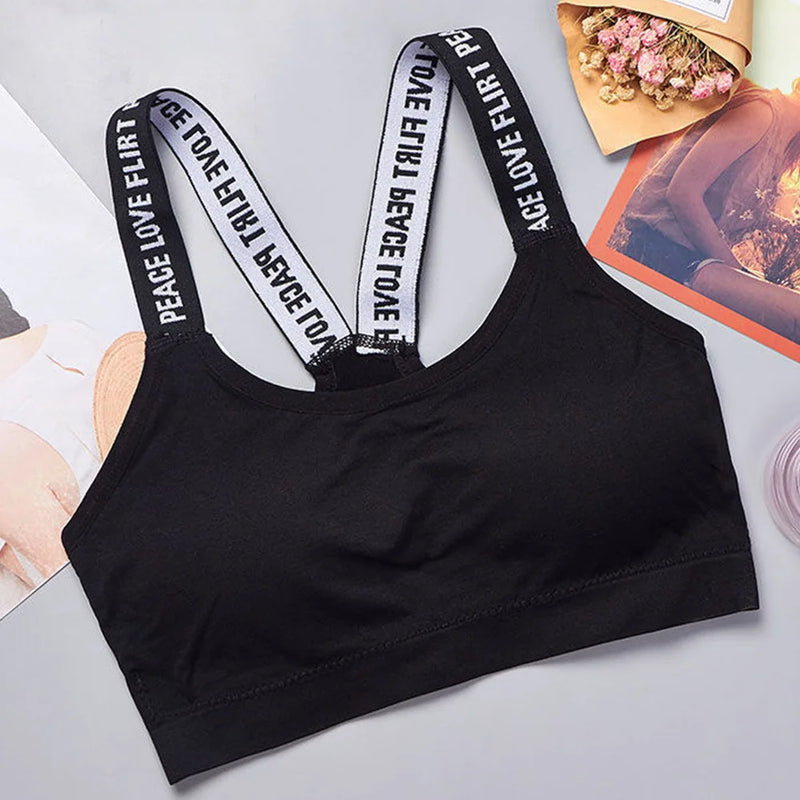 Integrated with cushion back heart strap wrap chest fitness yoga