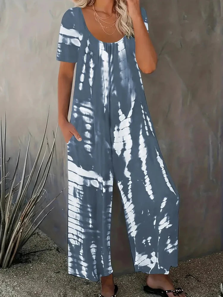 Plus Size Jumpsuit with Pockets Casual