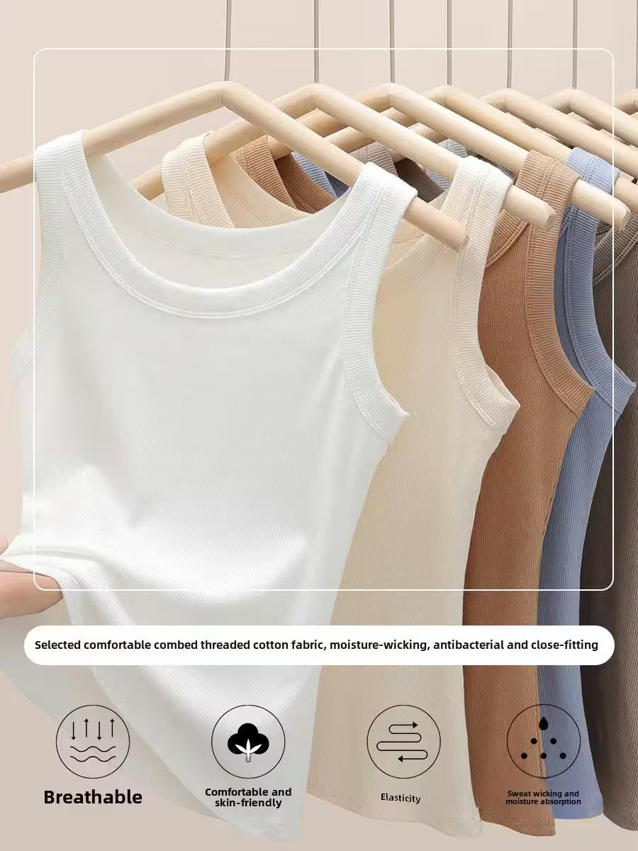 Top Plus Size Layering Tank Tops Basic Fashion - Additional View 5