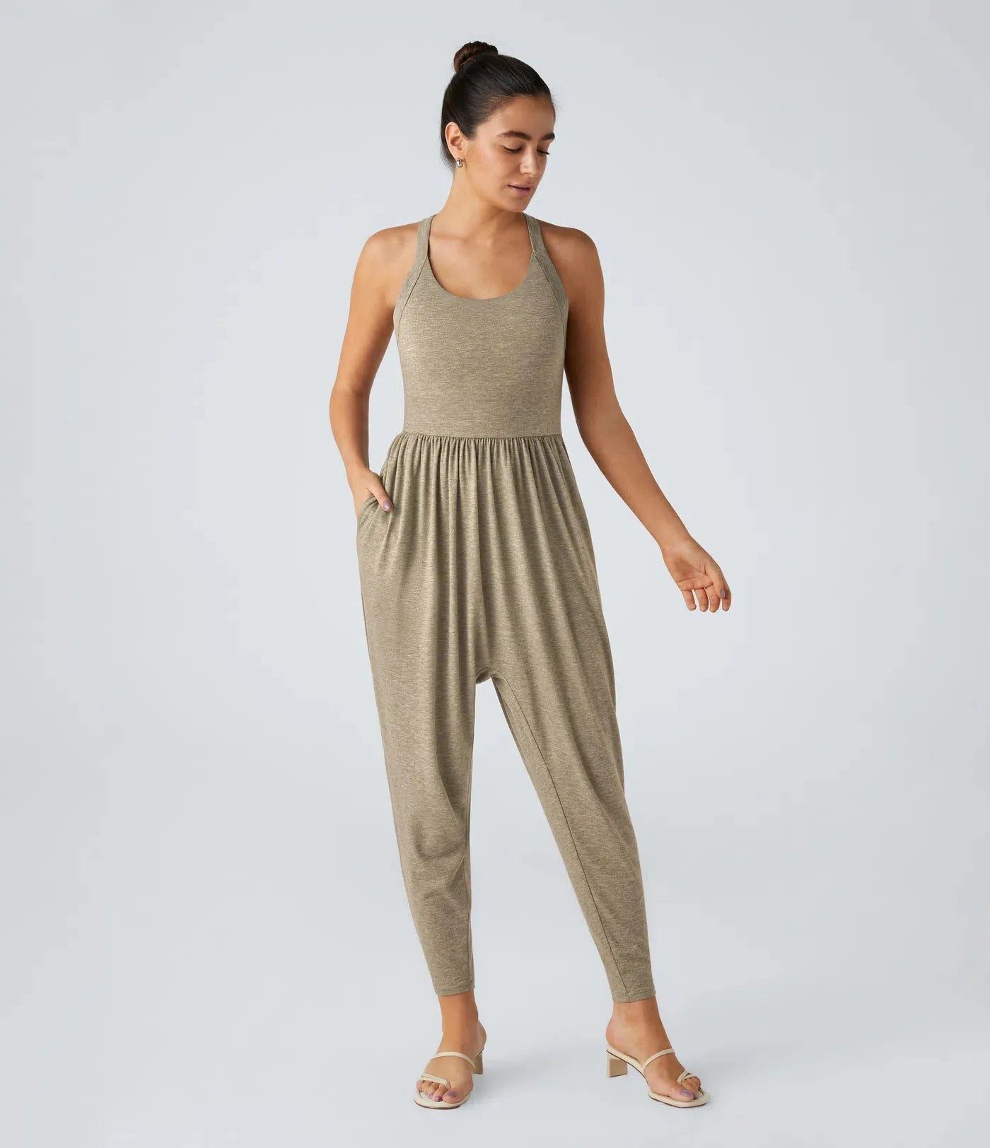 Elegant High Waist Romper for Casual Chic Style