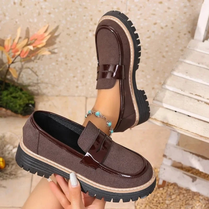 Shoes 2025 Loafers High Heels Concise Office