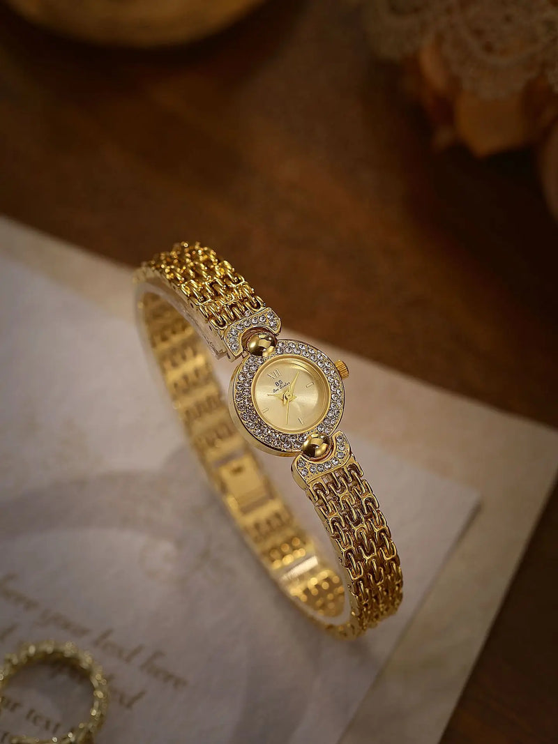 Wristwatch Luxury Vintage Gold Watch Retro