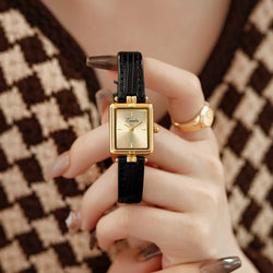 Watch Elegant Square Luxury Watch Belt Quartz