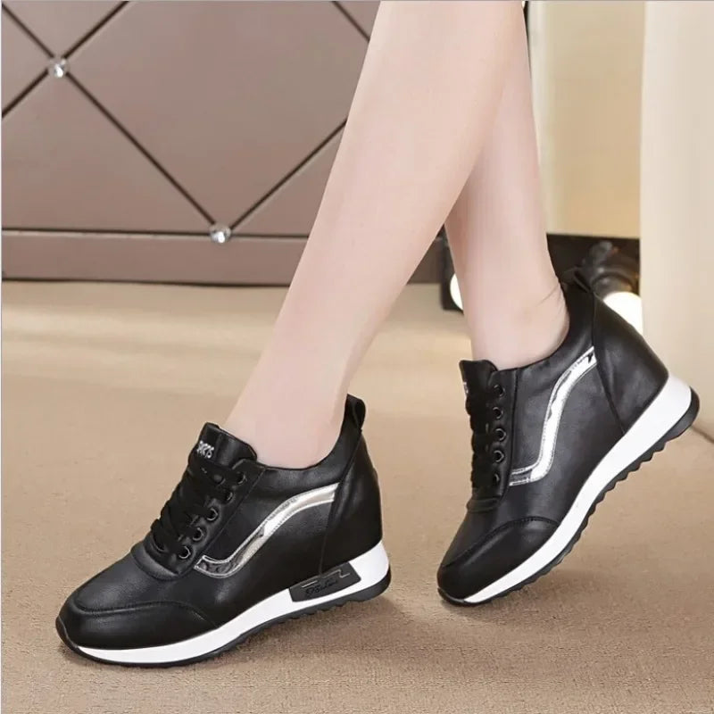 Shoes Style White Autumn New Wedges Casual Sneakers