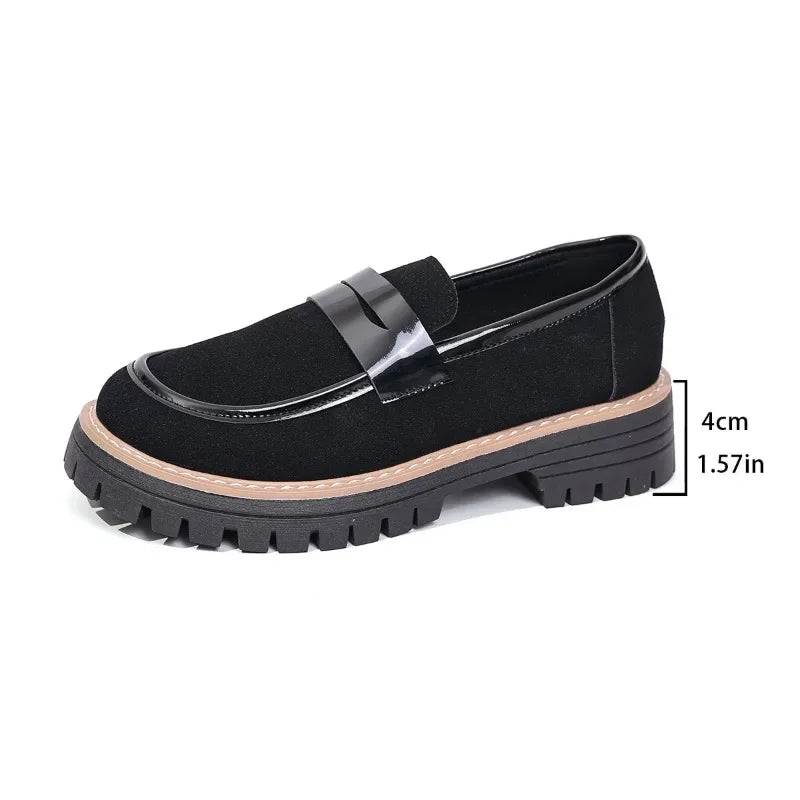 Shoes 2025 Loafers High Heels Concise Office